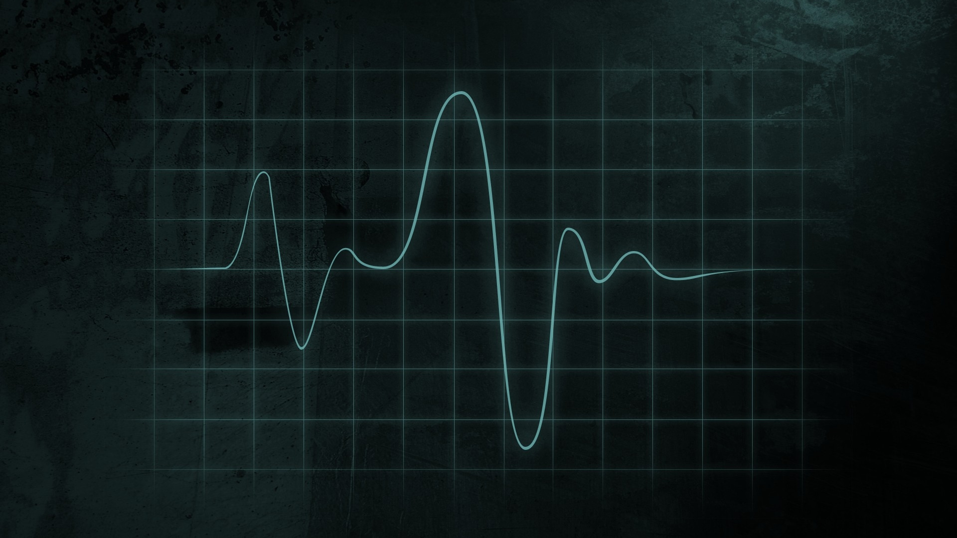 Green Light on Blue Wall. Wallpaper in 1920x1080 Resolution