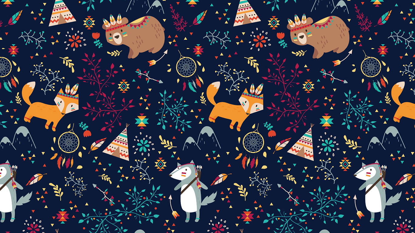 Diseño, Arte, Patrón, Negro, Entorno Natural. Wallpaper in 1366x768 Resolution