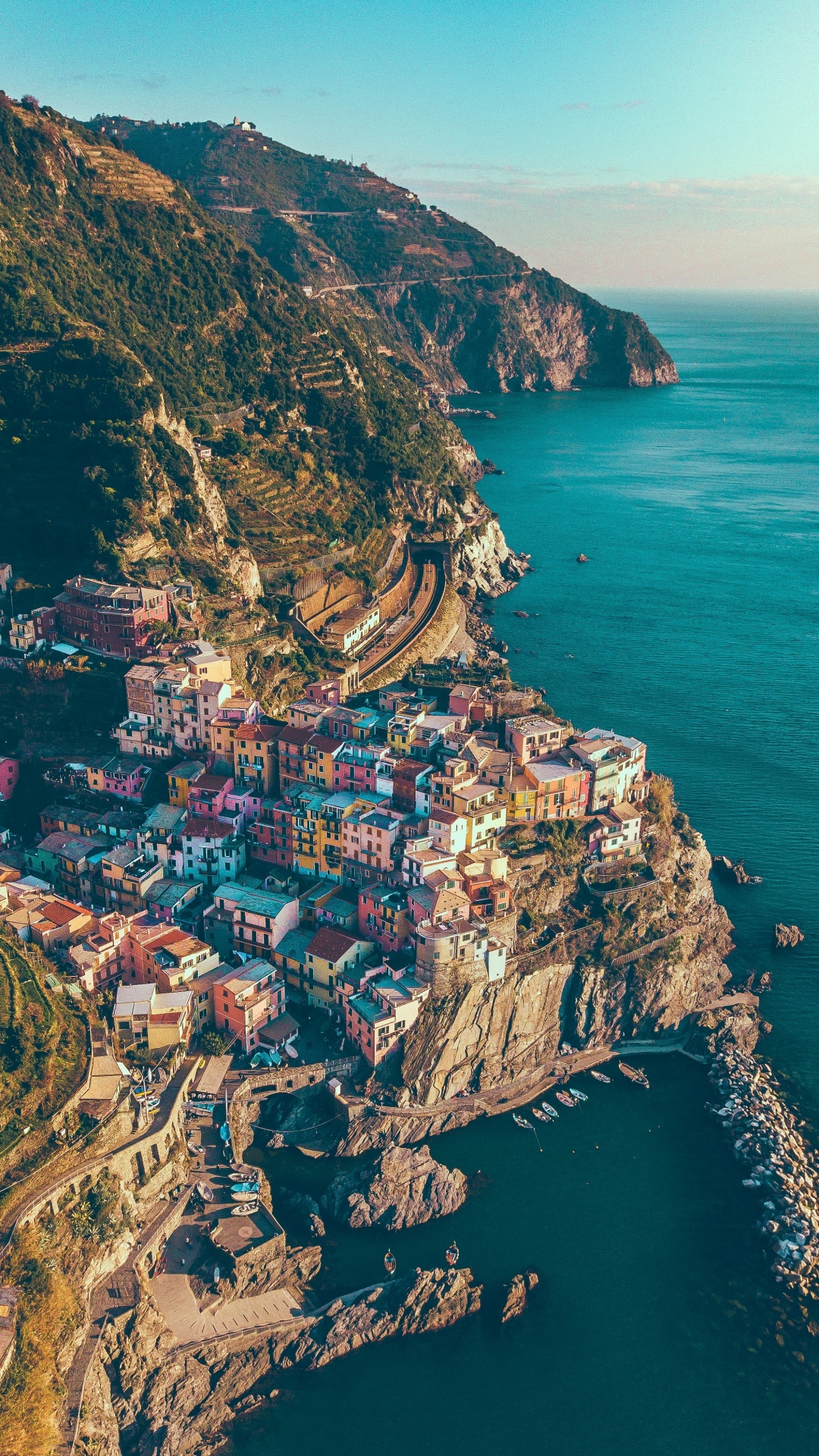 Aerial View of City Near Body of Water During Daytime. Wallpaper in 1080x1920 Resolution