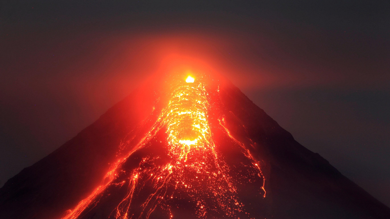 熔岩, 类型的火山爆发, 火山的地貌, 热, 熔岩圆顶 壁纸 1280x720 允许