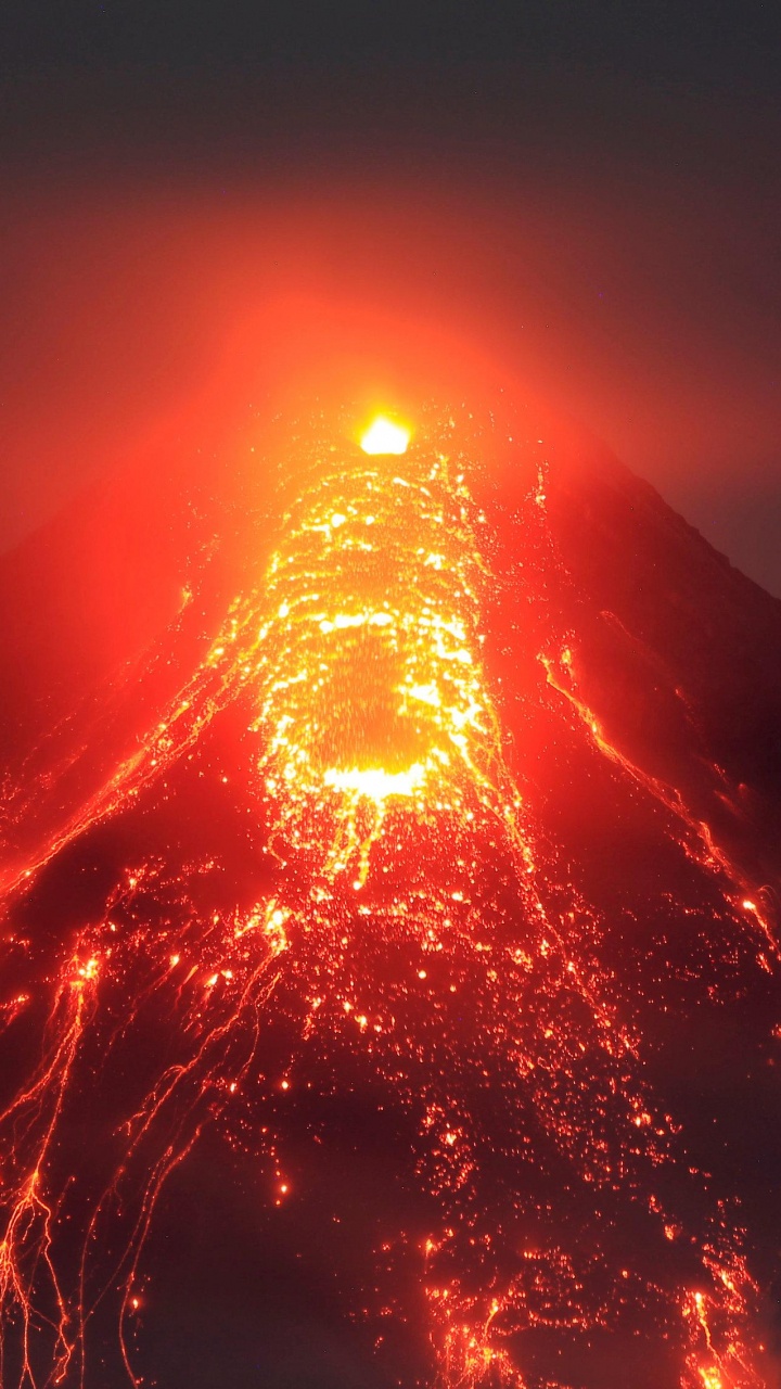 熔岩, 类型的火山爆发, 火山的地貌, 热, 熔岩圆顶 壁纸 720x1280 允许