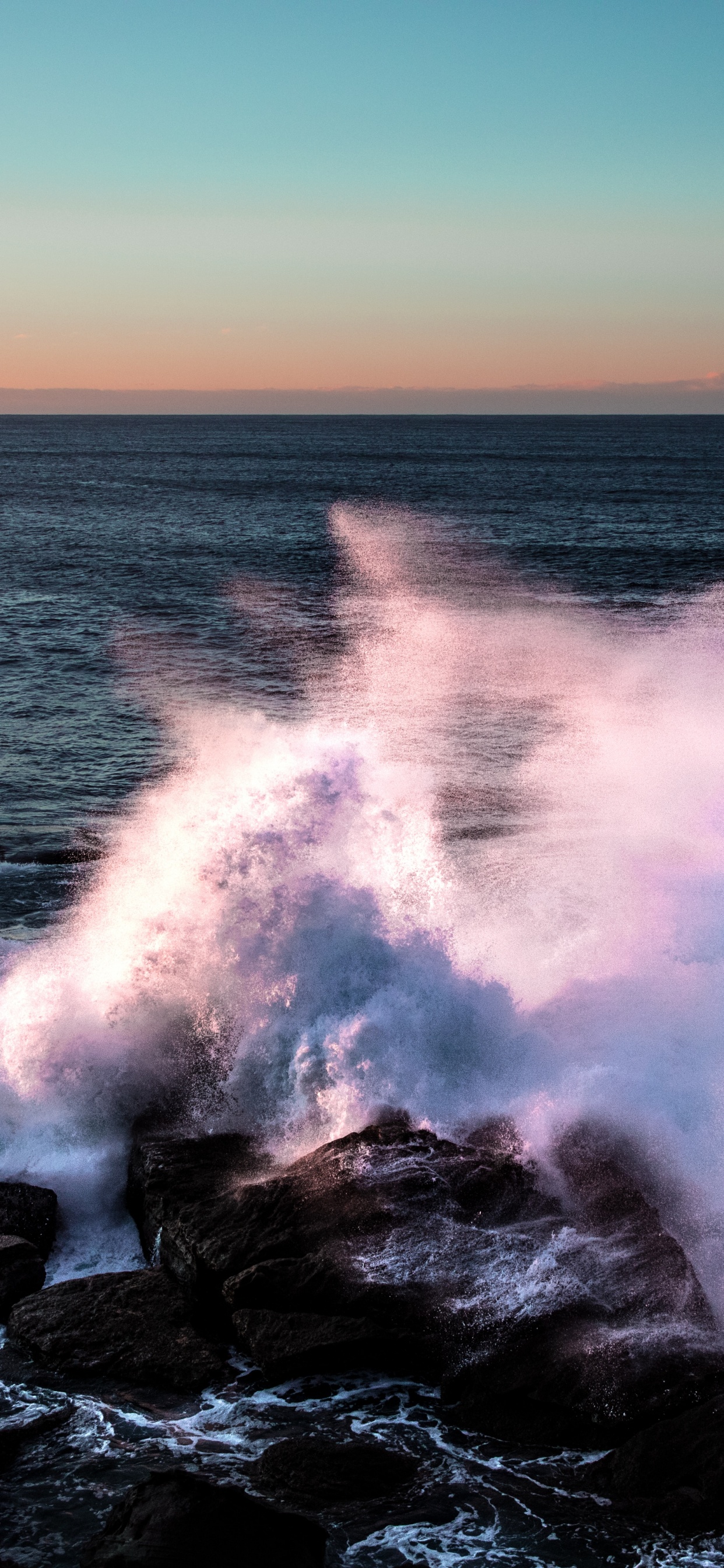 Wave, Sea, Headland, Ocean, Nature. Wallpaper in 1242x2688 Resolution