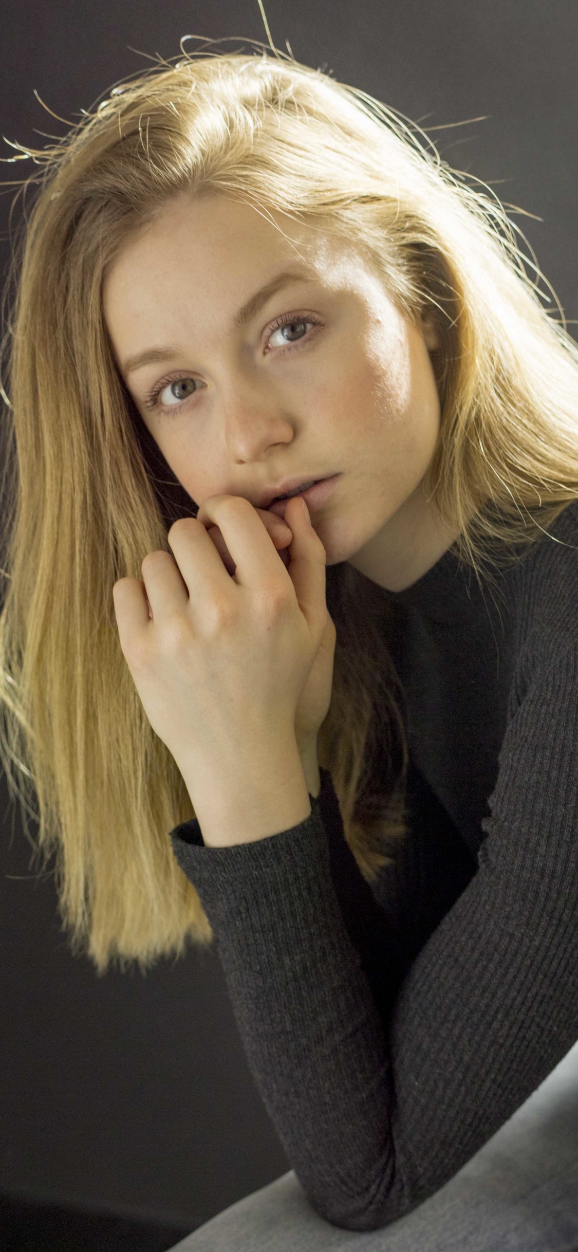 Blond, Hair, Long Hair, Brown Hair, Girl. Wallpaper in 1125x2436 Resolution