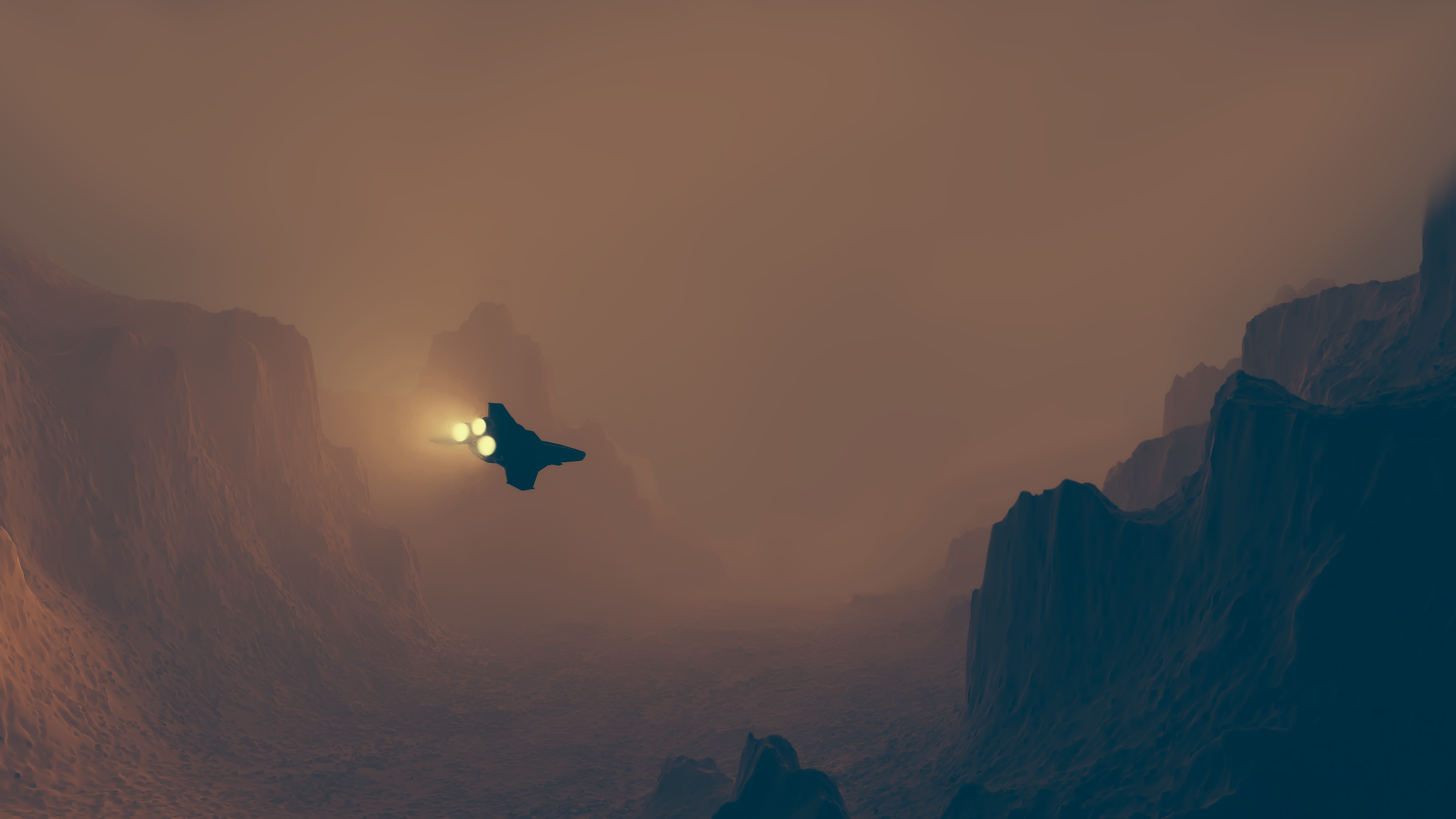 Ambiente, Bruma, Montaña, Ala, Neblina. Wallpaper in 3840x2160 Resolution