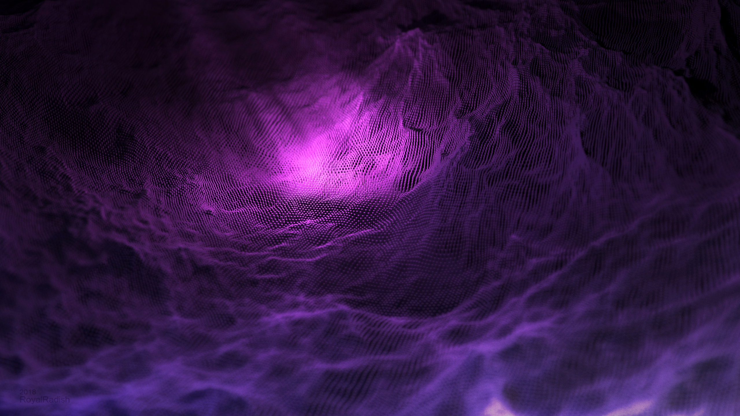 Peinture Abstraite Violette et Blanche. Wallpaper in 2560x1440 Resolution