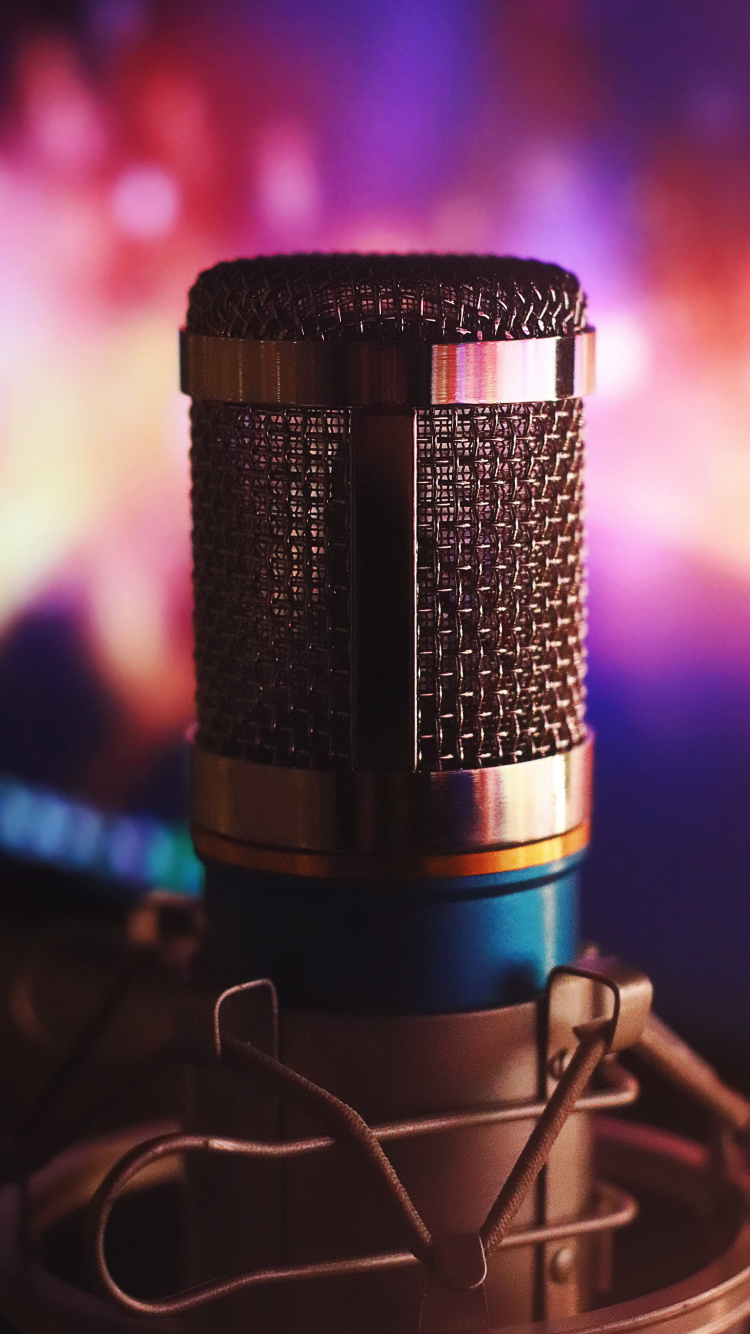 Audio, Microphone, Material Property, Video, Close Up. Wallpaper in 750x1334 Resolution