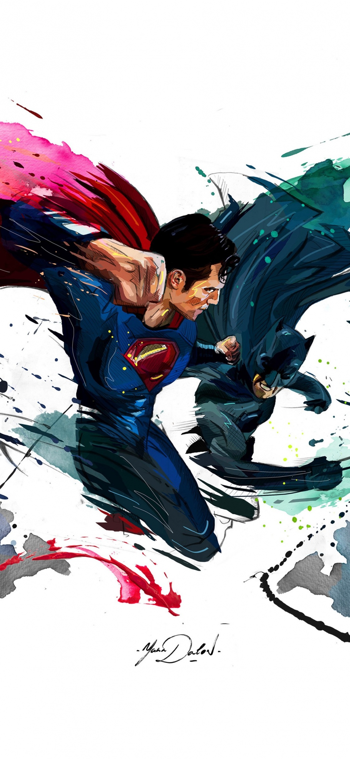 Man in Blue Suit Anime Character. Wallpaper in 1125x2436 Resolution