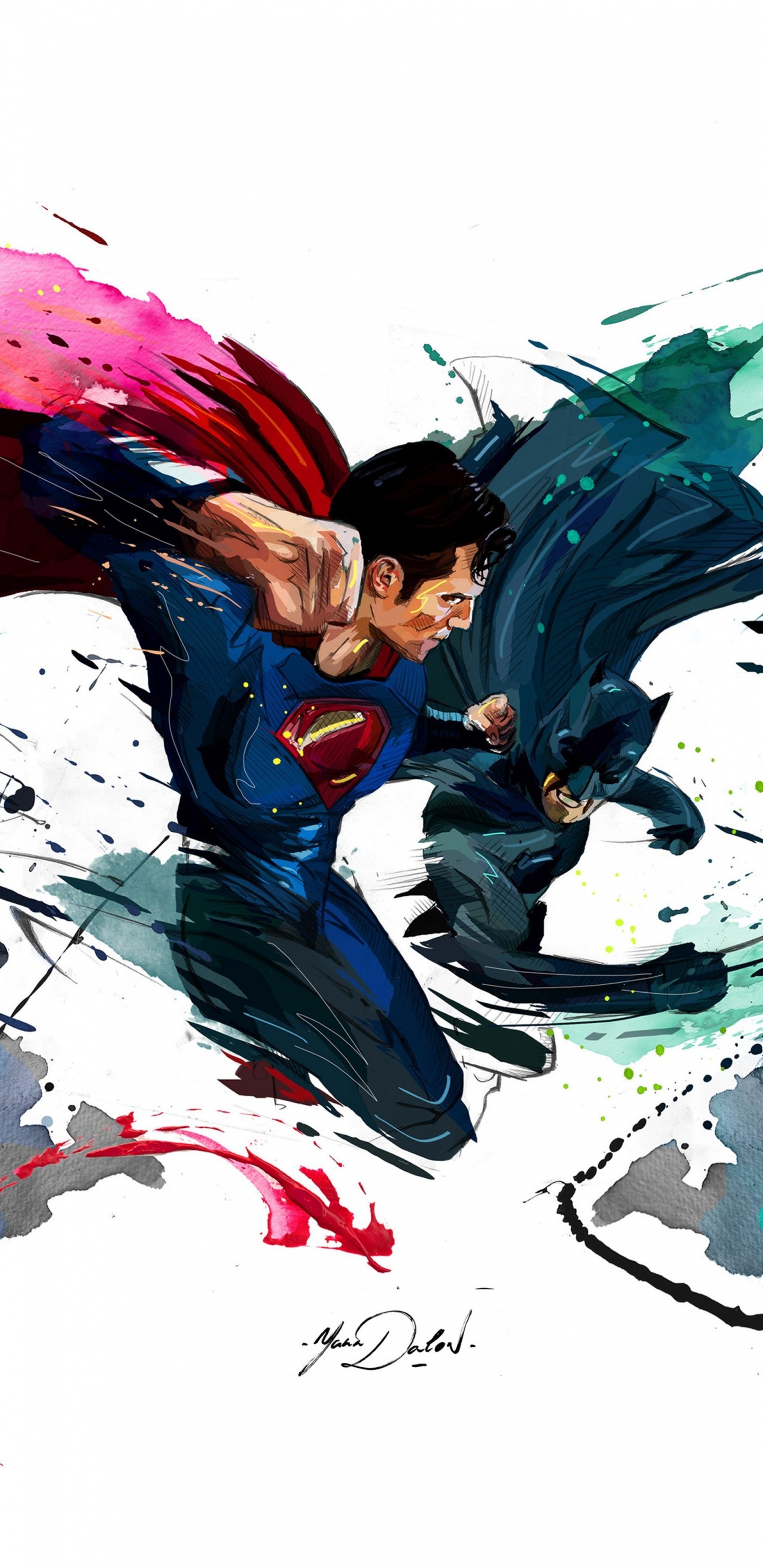 Man in Blue Suit Anime Character. Wallpaper in 1440x2960 Resolution