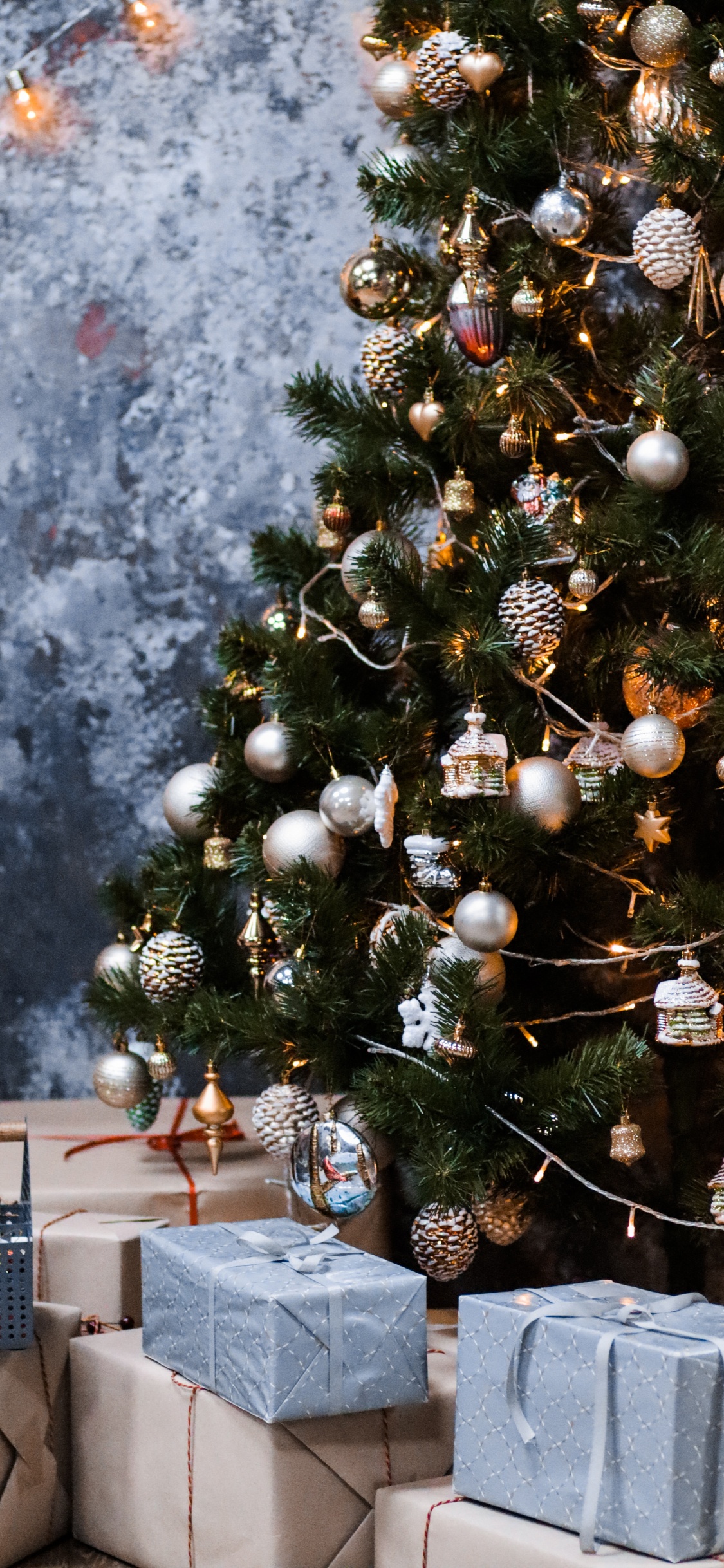 Décoration de Noël, Design D'intérieur, Ornement de Noël, Chambre, Épinette du Colorado. Wallpaper in 1125x2436 Resolution