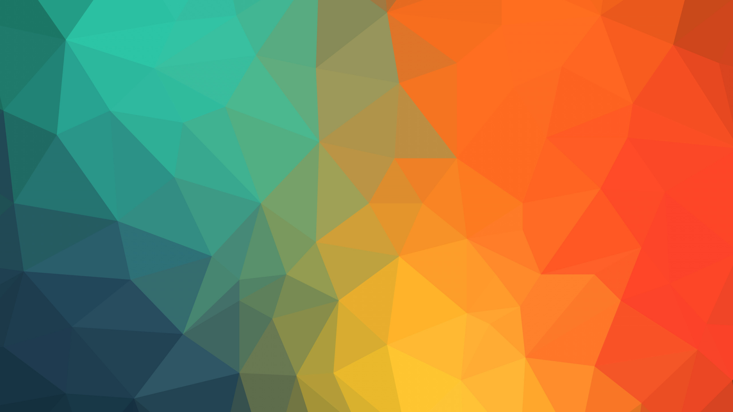 Orange Und Blaue Abstrakte Malerei. Wallpaper in 2560x1440 Resolution