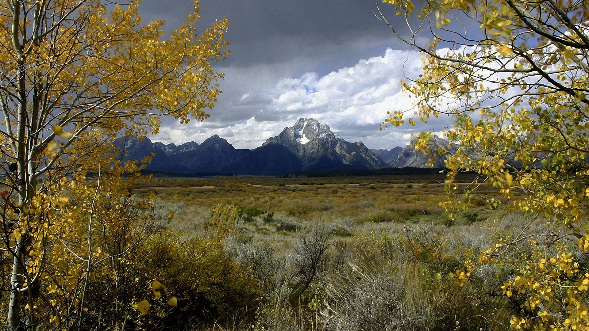 Grüne Wiese in Der Nähe Des Berges Unter Weißen Wolken Tagsüber Clouds. Wallpaper in 1920x1080 Resolution