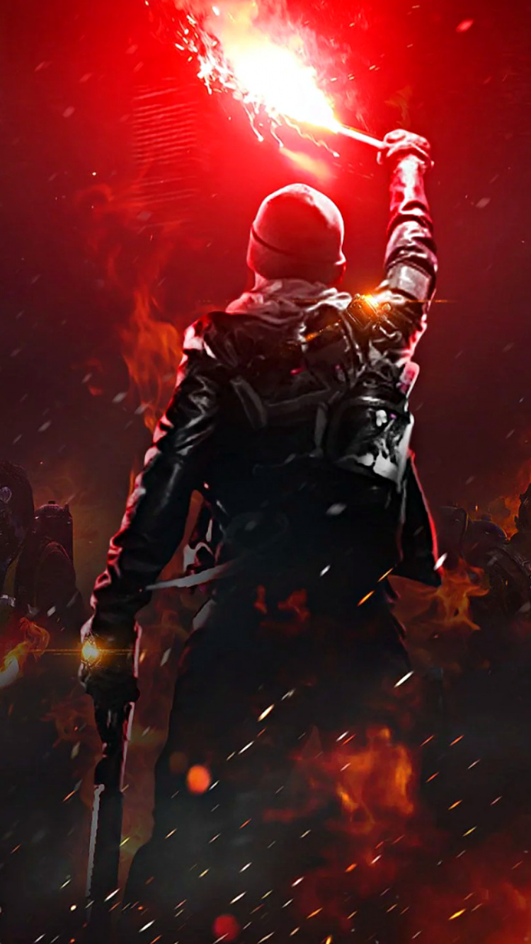 Xbox One, Playstation 4, Fireworks, Red, Heat. Wallpaper in 750x1334 Resolution