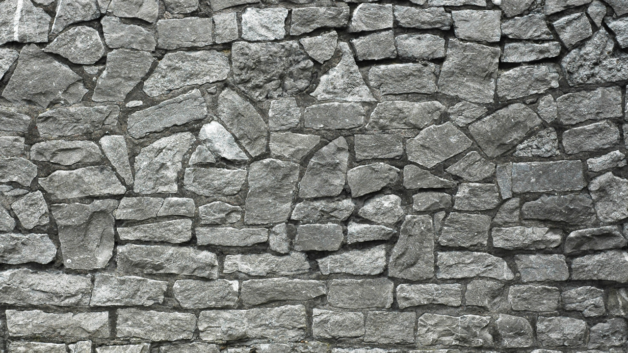 Grey and Black Brick Wall. Wallpaper in 1280x720 Resolution