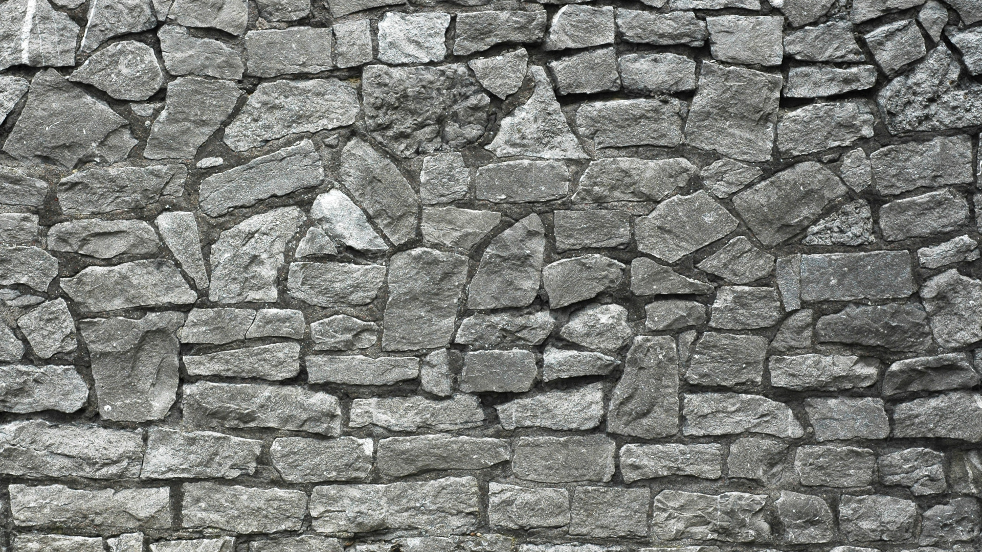 Grey and Black Brick Wall. Wallpaper in 1920x1080 Resolution