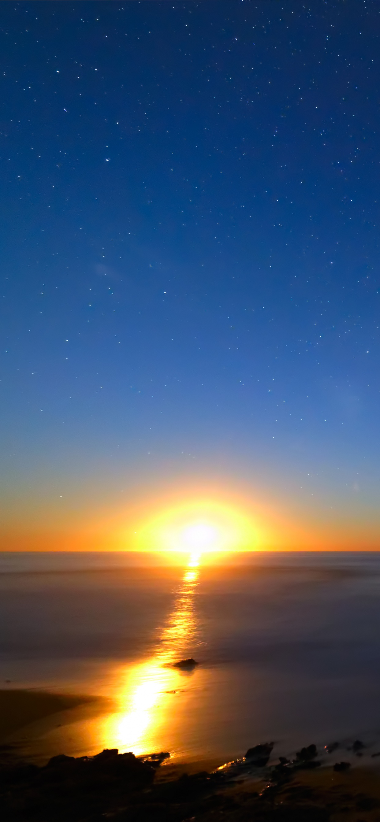 Body of Water During Sunset. Wallpaper in 1242x2688 Resolution