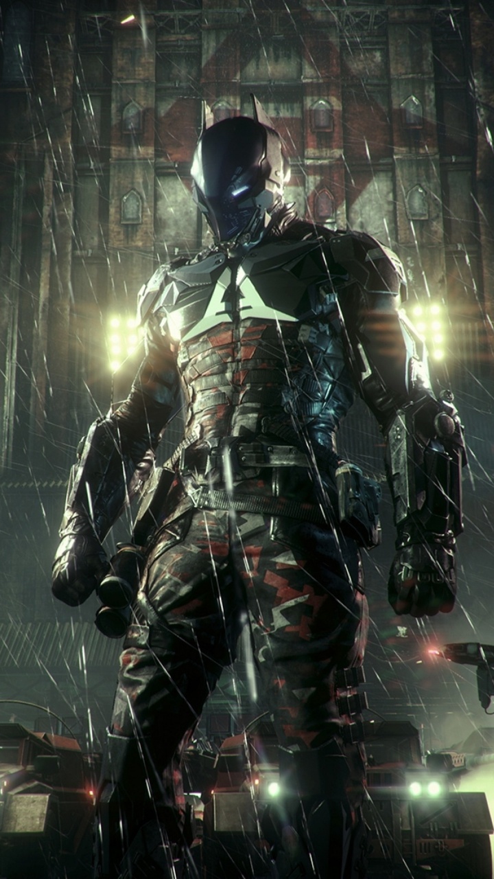 Man in Black and Gray Suit Holding Black Rifle. Wallpaper in 720x1280 Resolution