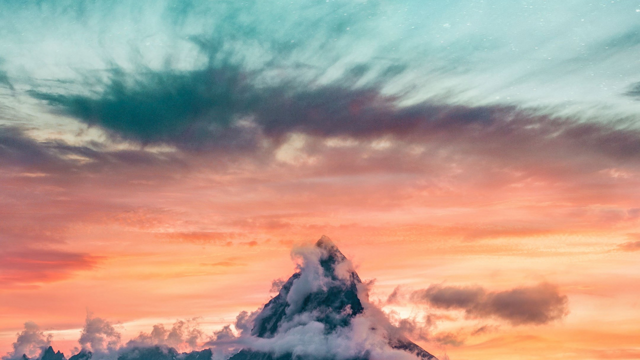 气氛, 生态区, 光, 性质, 余辉 壁纸 1280x720 允许