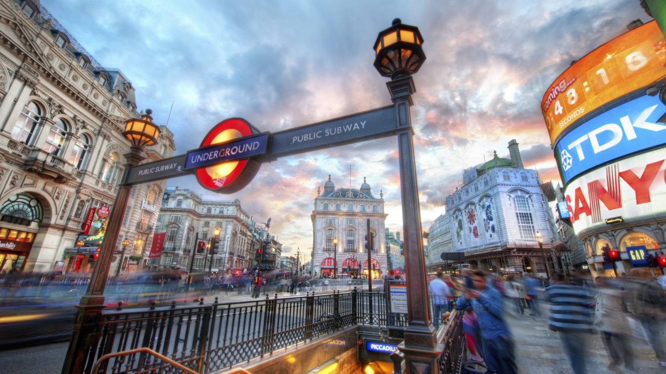 City Buildings Under Blue Sky During Daytime. Wallpaper in 1366x768 Resolution