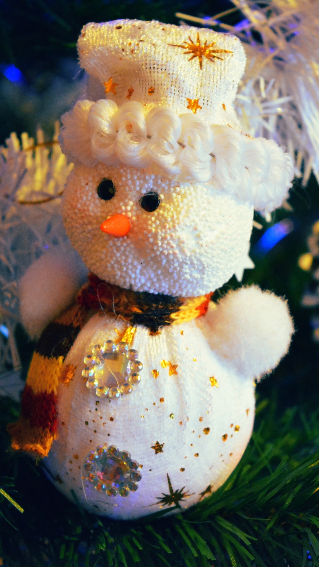 Ornement de Noël, Décoration de Noël, Le Jour De Noël, Arbre de Noël, Bonhomme. Wallpaper in 1080x1920 Resolution