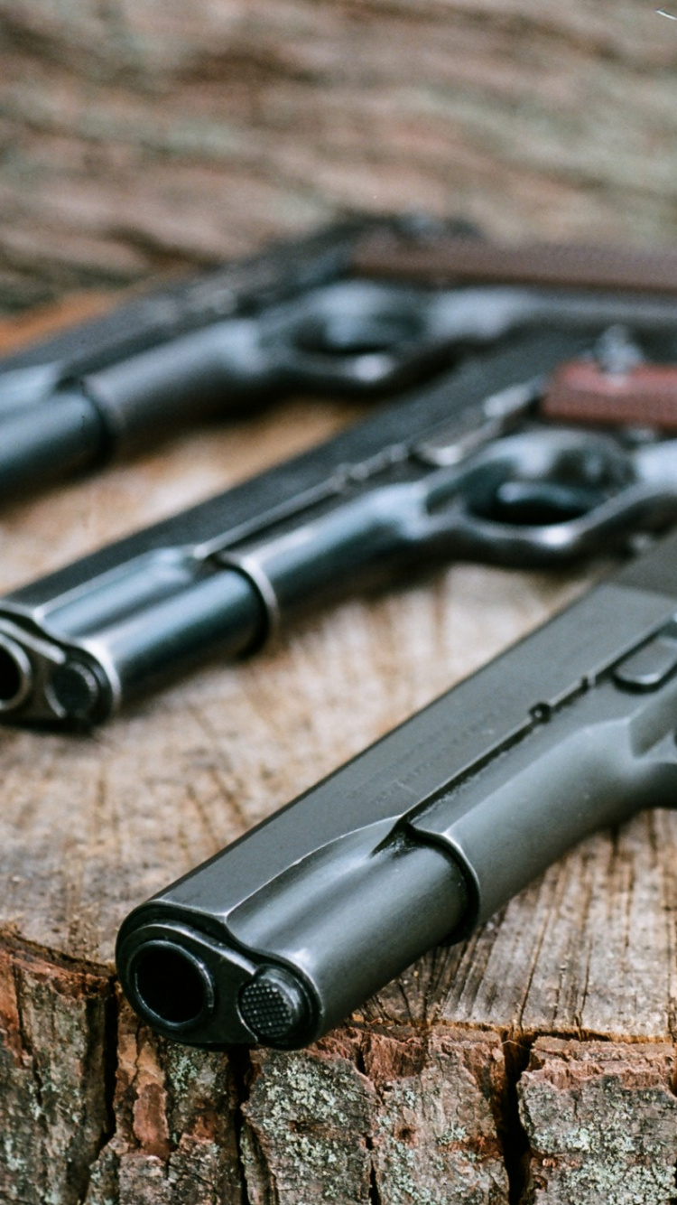 Pistolet M1911, Pistolet, Arme, Déclencheur, Pistolet à Air. Wallpaper in 750x1334 Resolution