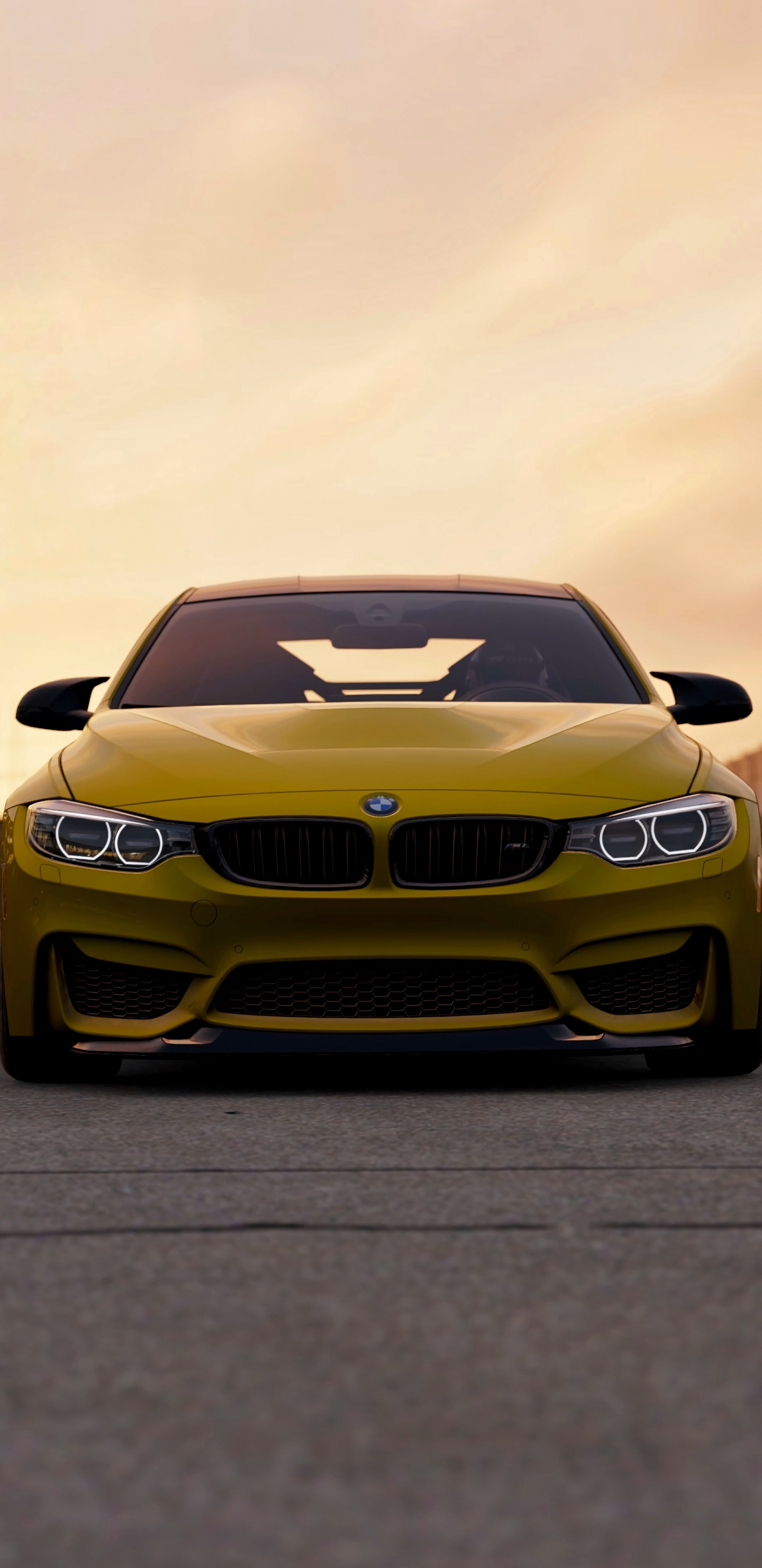 Brauner Bmw m 3 Unterwegs. Wallpaper in 1440x2960 Resolution