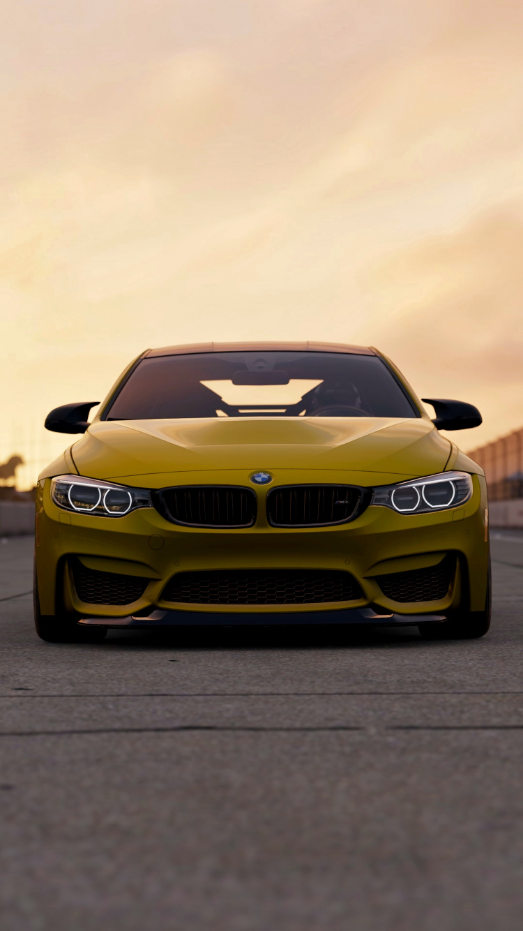 Brauner Bmw m 3 Unterwegs. Wallpaper in 750x1334 Resolution