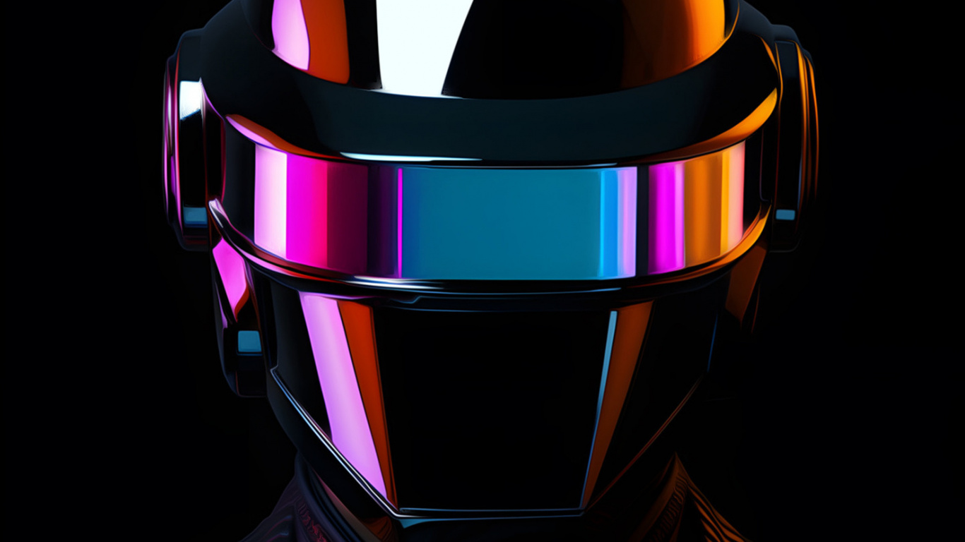 Daft Punk, Kunst, Grafik-design, Punkrock, Malerei. Wallpaper in 1366x768 Resolution