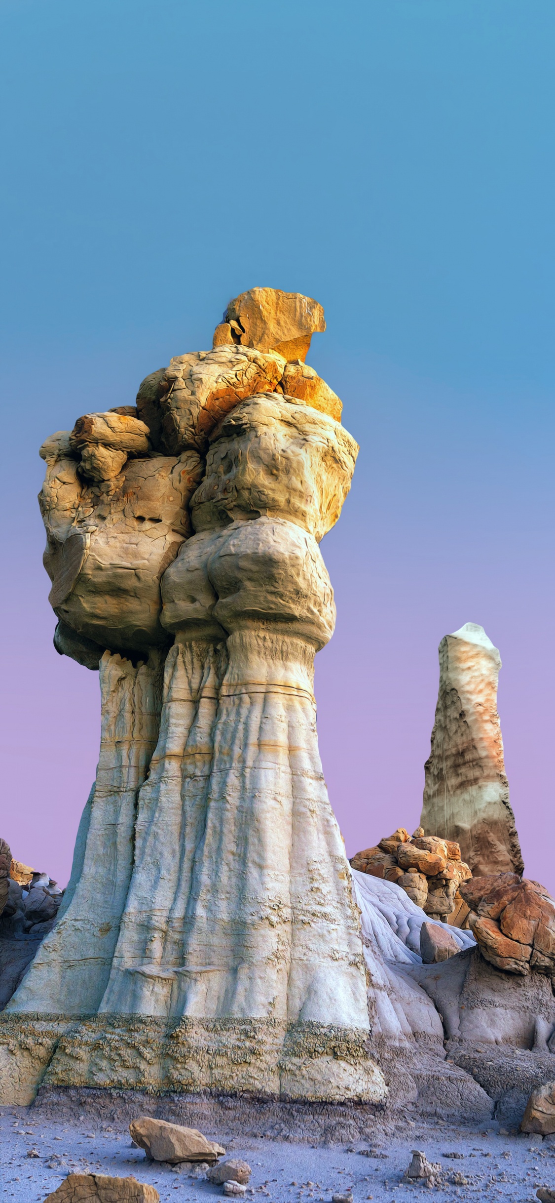 Landmark, Albuquerque, Golf Course Road Southeast, Sculpture, Bedrock. Wallpaper in 1125x2436 Resolution