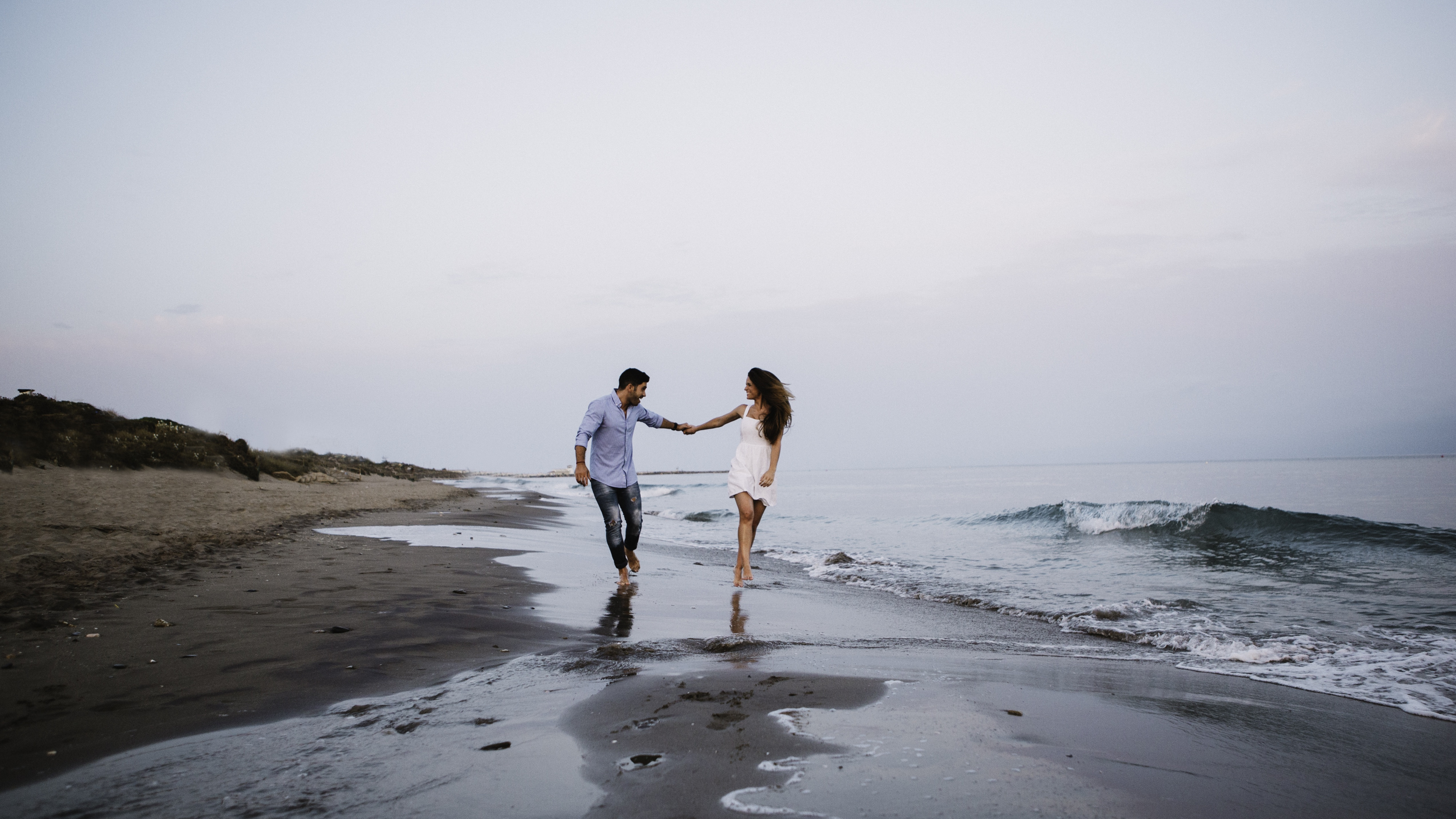 Meer, Strand, Ozean, Ufer, Welle. Wallpaper in 3840x2160 Resolution