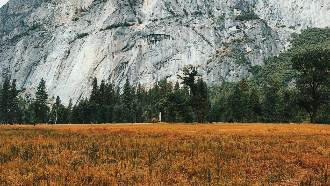 California, Usa, Yosemite Valley, Yosemite National Park, Mountainous Landforms. Wallpaper in 1366x768 Resolution