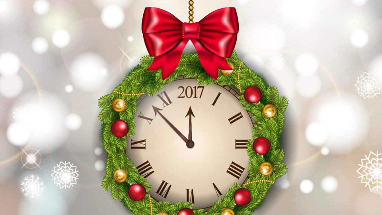 Neujahr, Weihnachten, Christmas Ornament, Weihnachtsdekoration, Immergrün. Wallpaper in 1280x720 Resolution