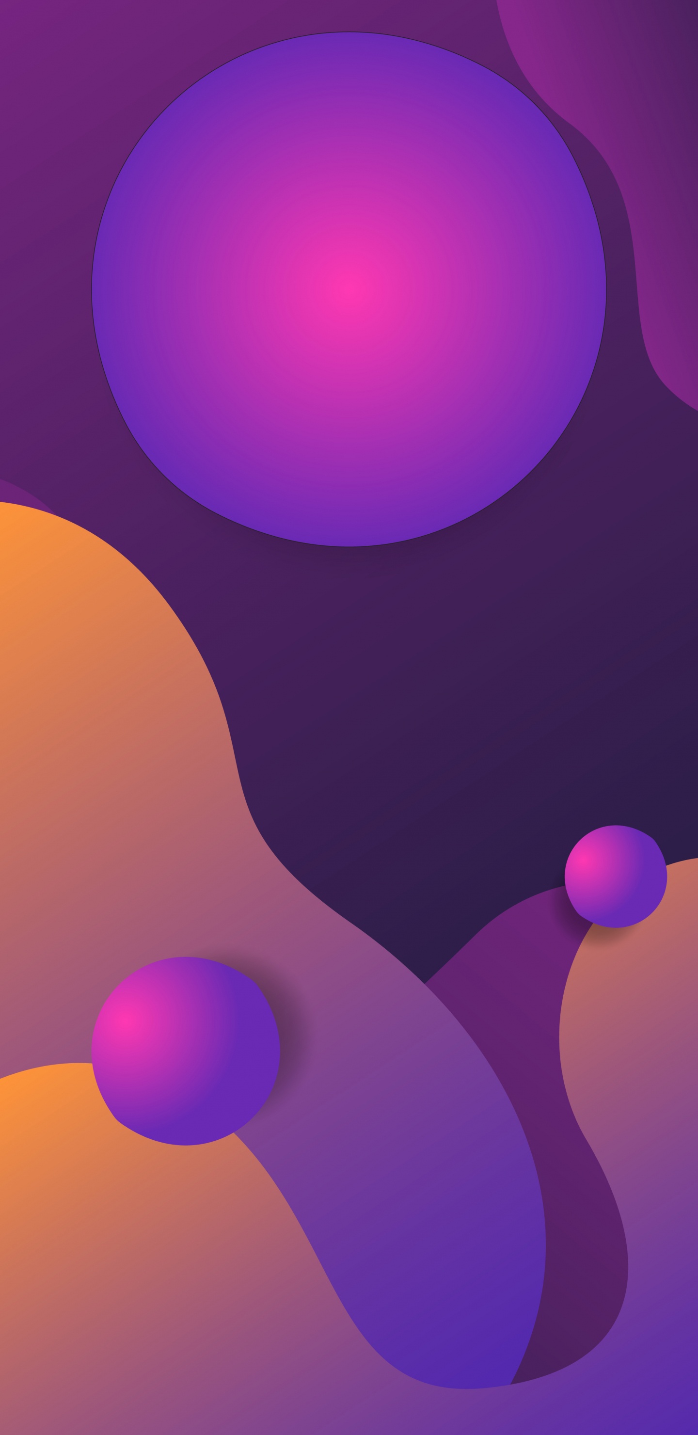 Luz, Artes Visuales, Diseño Gráfico, Morado, Azure. Wallpaper in 1440x2960 Resolution