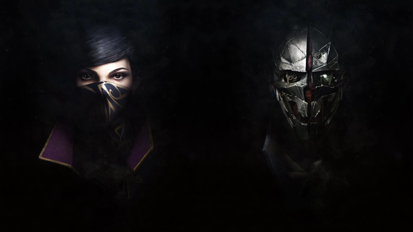 Dishonored 2, Deshonrado, Bethesda Softworks, Juego de Sigilo, Ilustración. Wallpaper in 1366x768 Resolution
