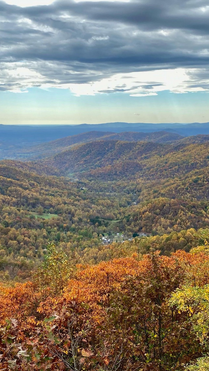 Blatt, Asheville, Blue Ridge Parkway, Cloud, Naturlandschaft. Wallpaper in 720x1280 Resolution