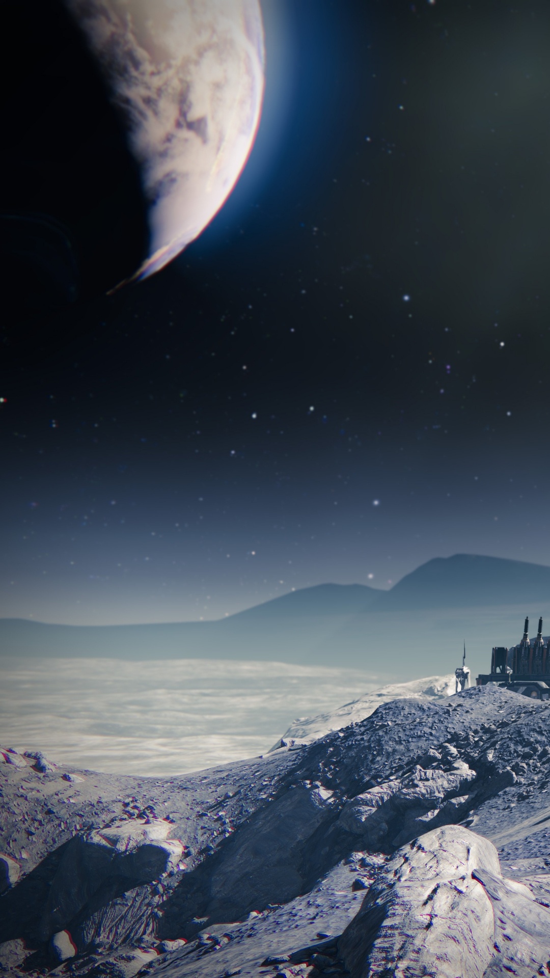 Tren Negro y Marrón Sobre Suelo Cubierto de Nieve Durante la Noche. Wallpaper in 1080x1920 Resolution