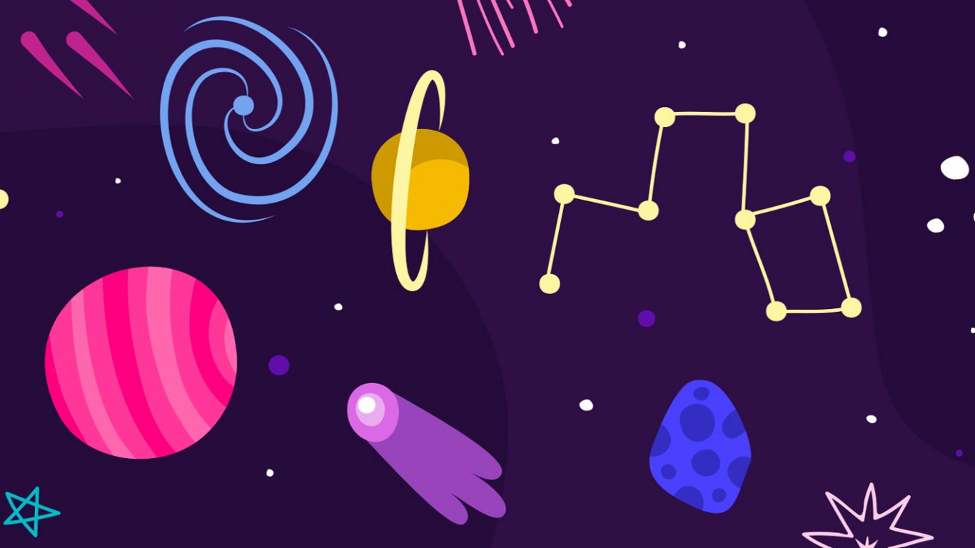 Pattern, Umidigi Bison, UMiDIGI, Purple, Violet. Wallpaper in 1366x768 Resolution