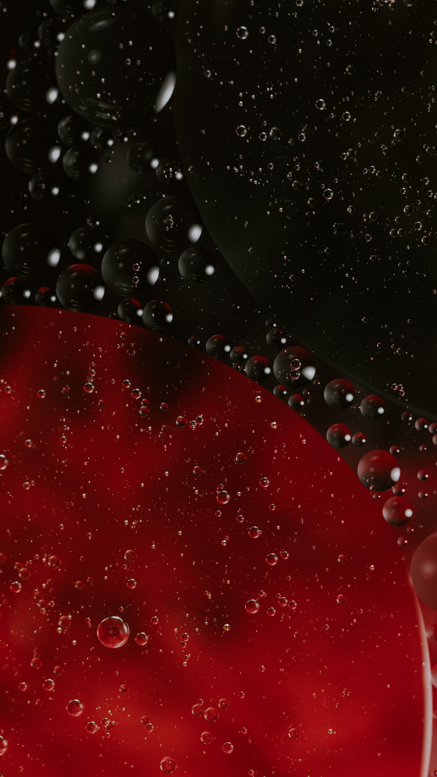 Gouttes D'eau Sur la Surface du Verre. Wallpaper in 1440x2560 Resolution