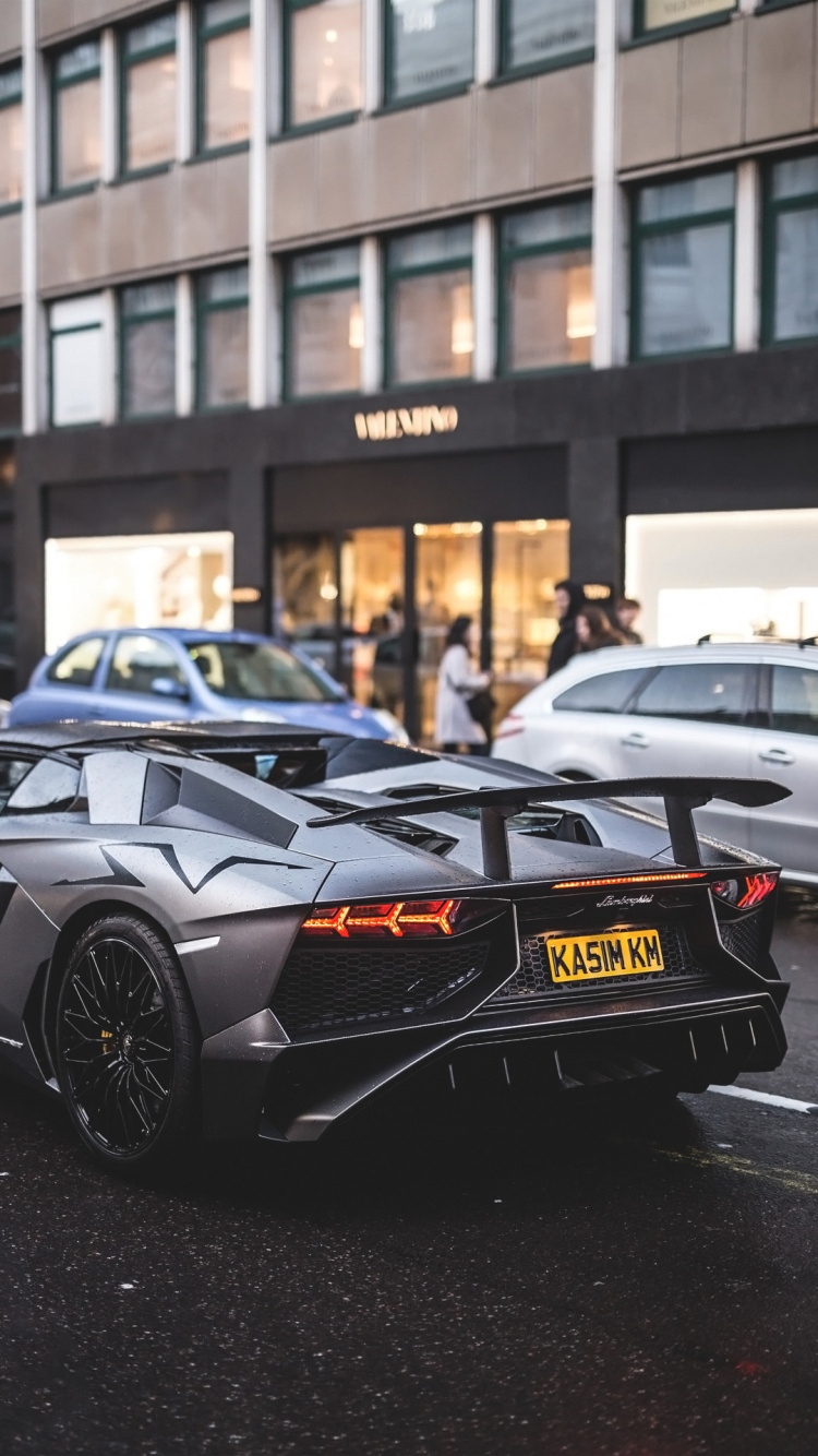 Lamborghini Aventador, Car, Luxusauto, Lamborghini, Supercar. Wallpaper in 750x1334 Resolution