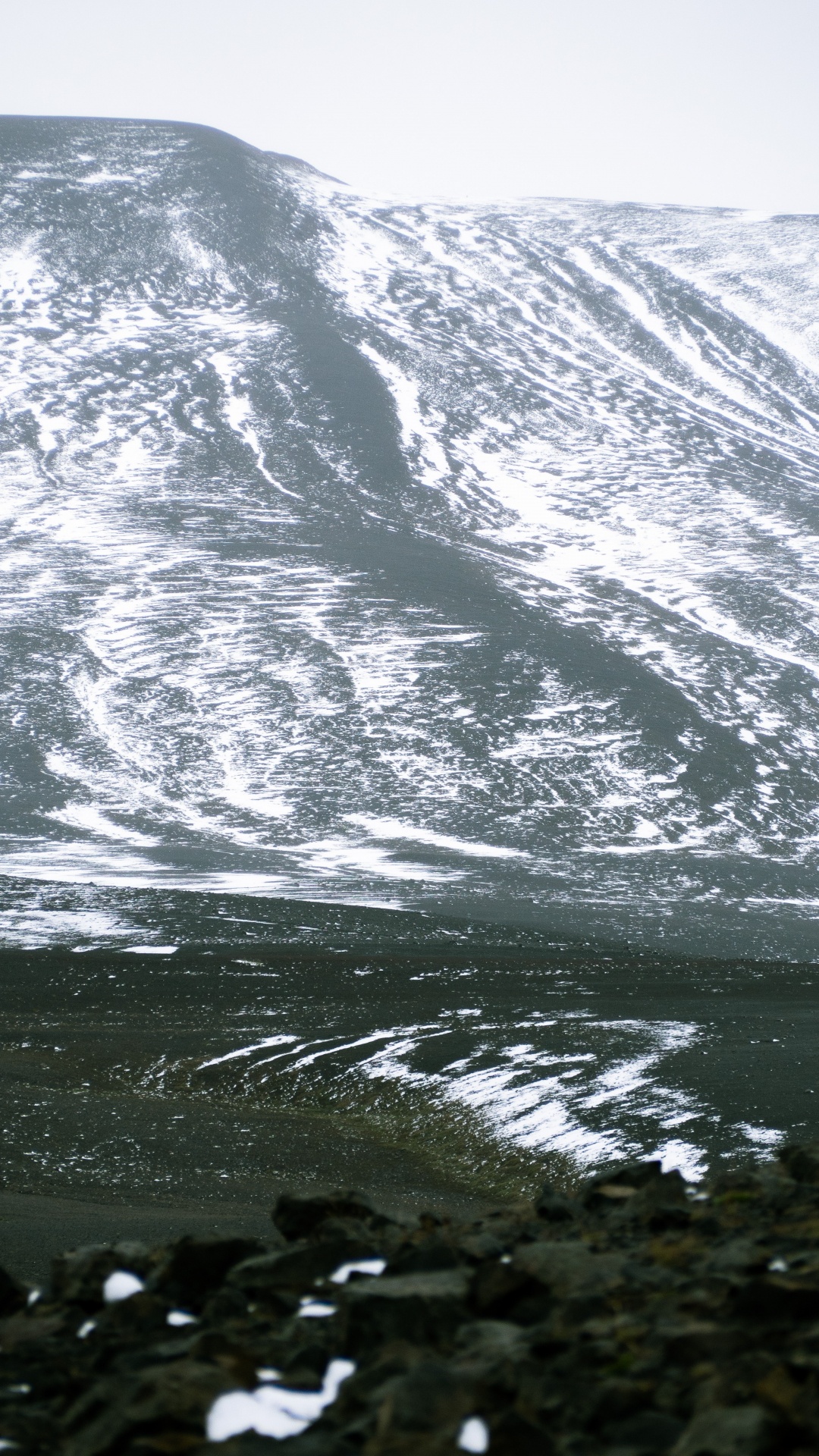 Glacier, Mountain, Highland, Water, Wave. Wallpaper in 1080x1920 Resolution