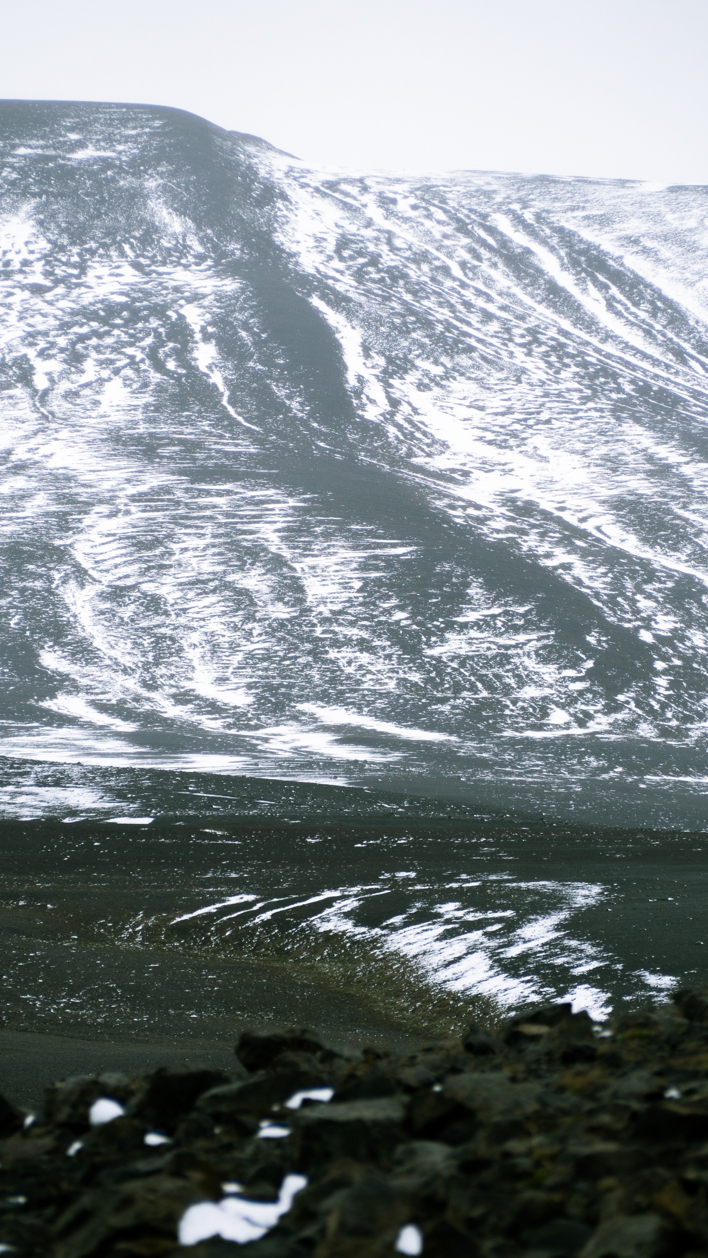 Gletscher, Hochland, Wasser, Welle, Gelände. Wallpaper in 1440x2560 Resolution