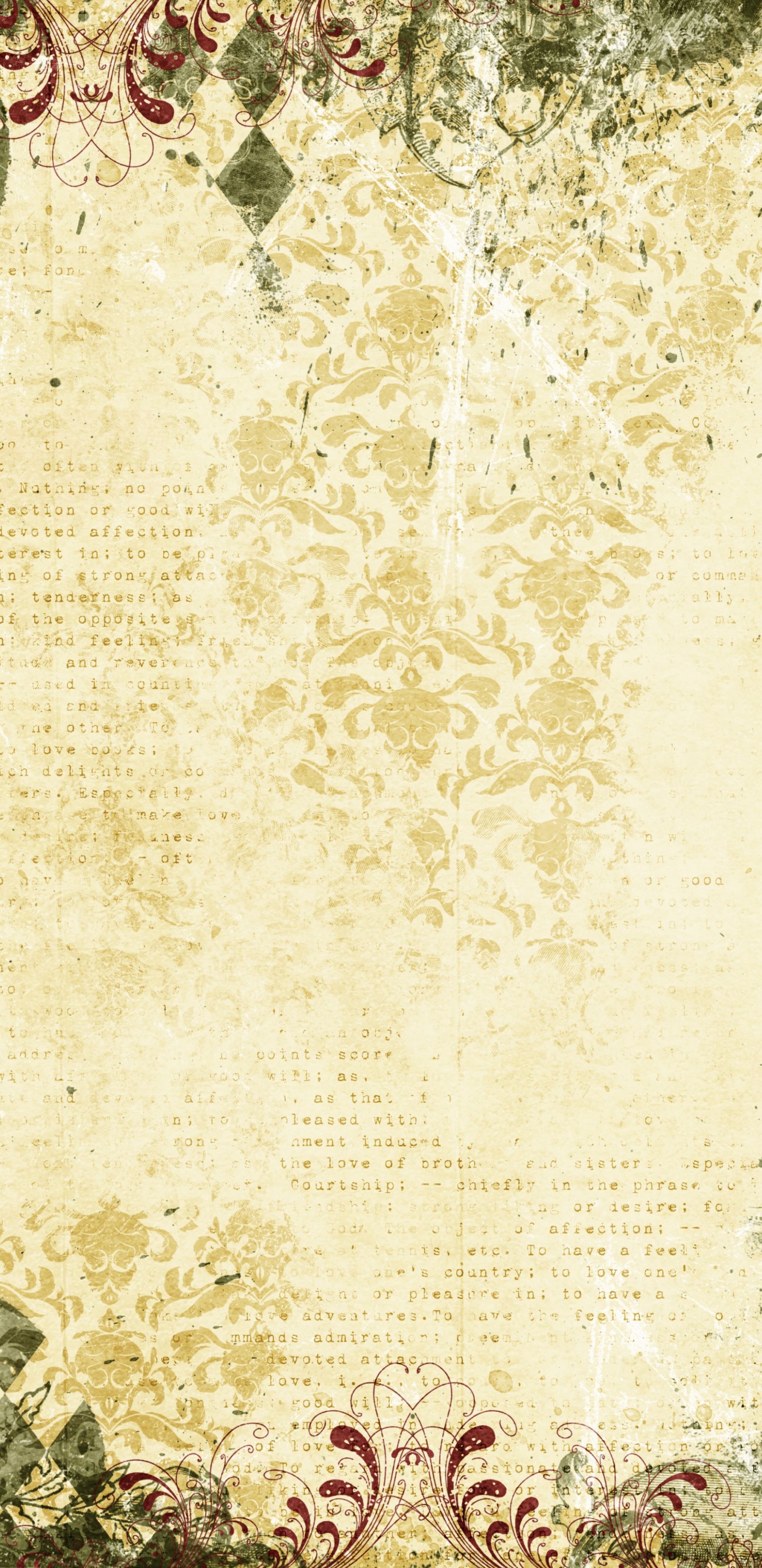 剪贴簿, 文本, 的日记, 纹理 壁纸 1440x2960 允许