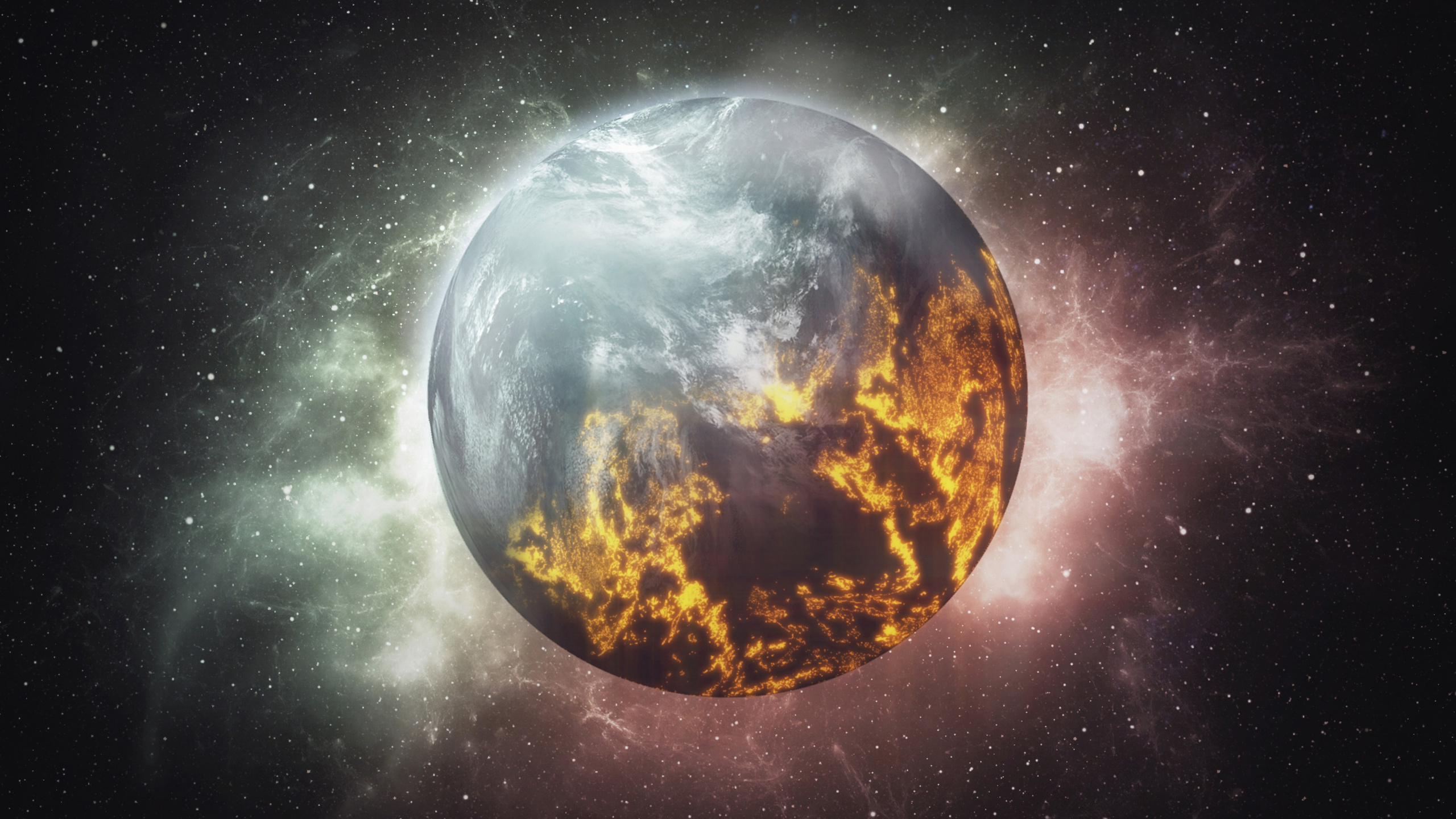 Full Moon in The Sky. Wallpaper in 2560x1440 Resolution