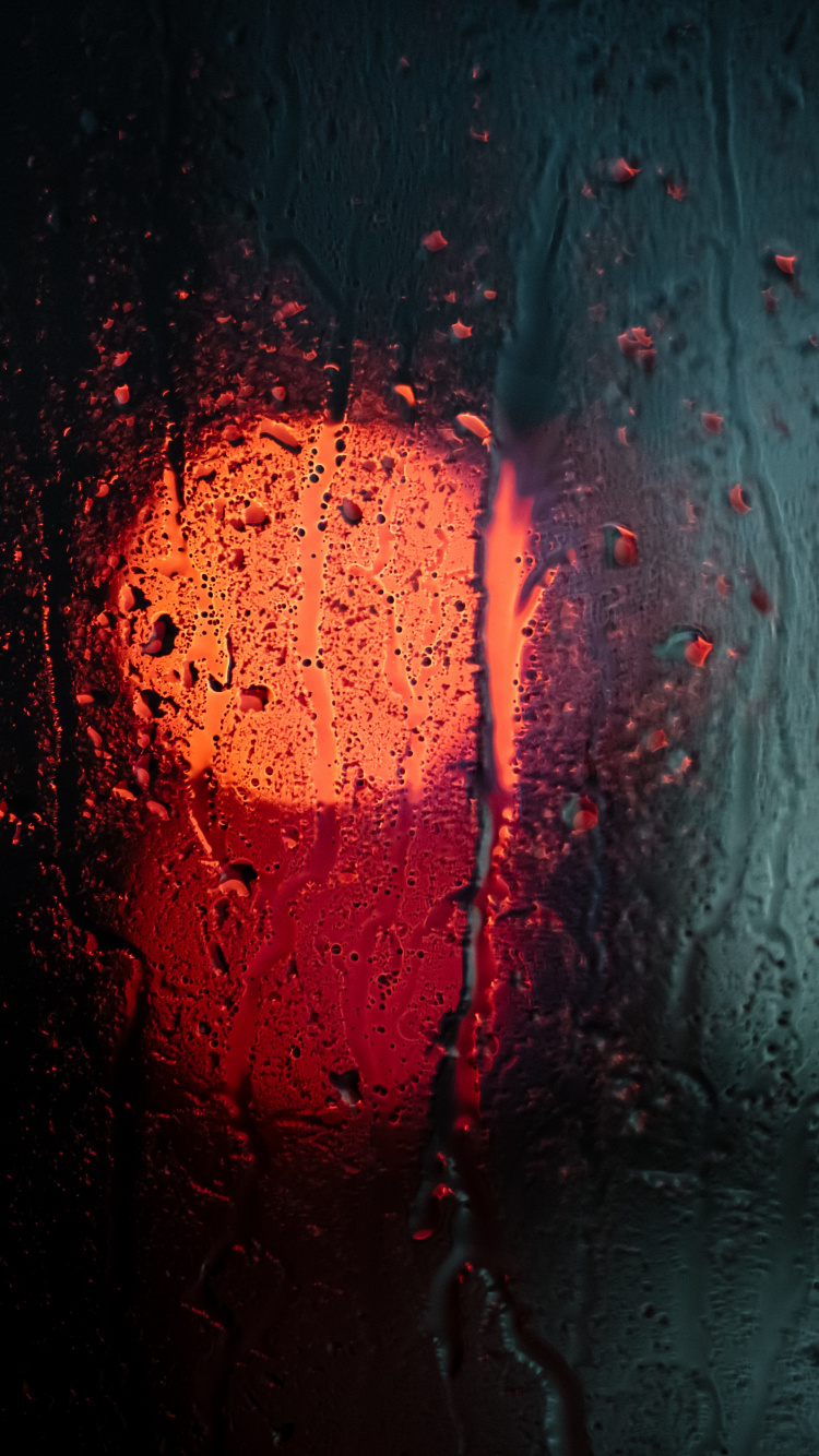 Water Droplets on Glass Window. Wallpaper in 750x1334 Resolution