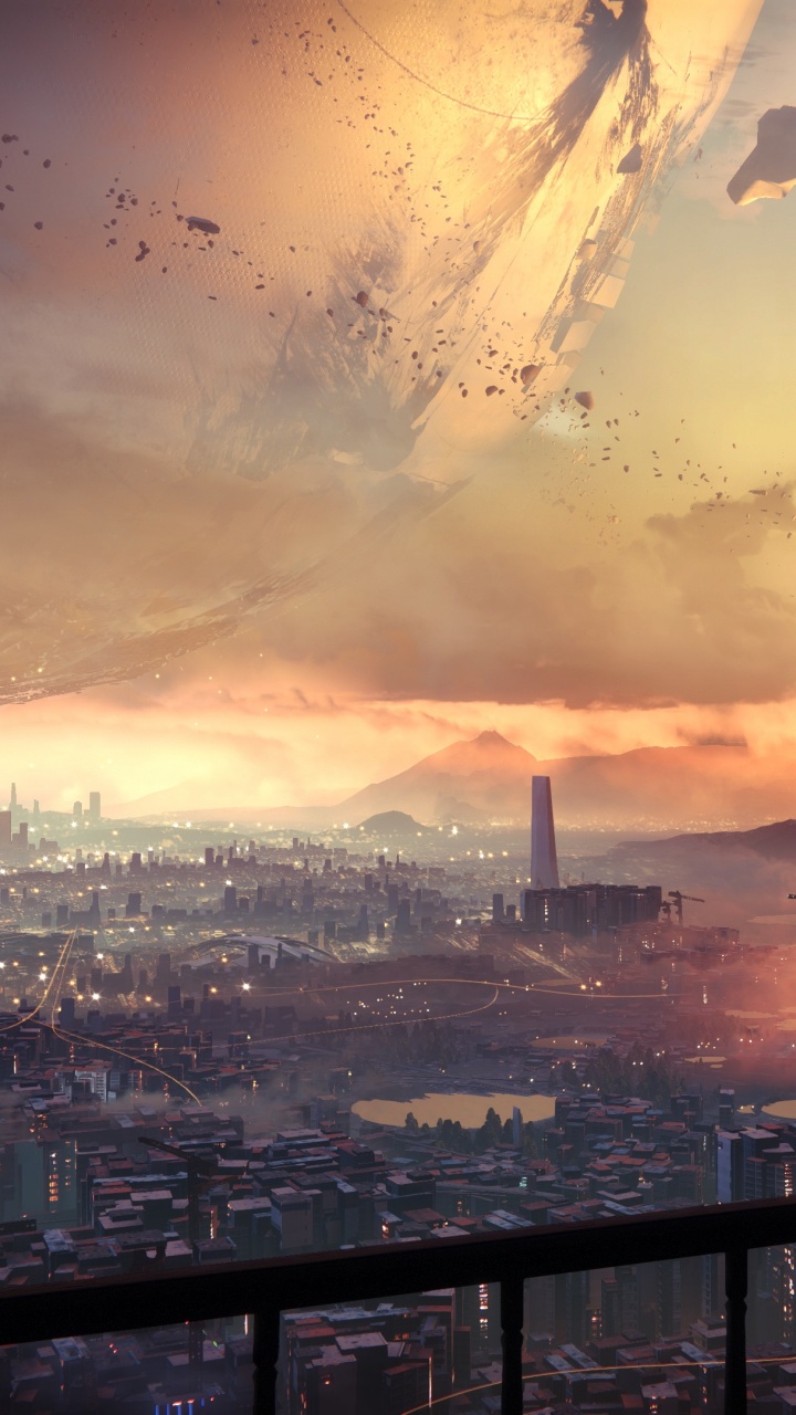 Horizon de la Ville Sous le Ciel Bleu Pendant la Journée. Wallpaper in 720x1280 Resolution