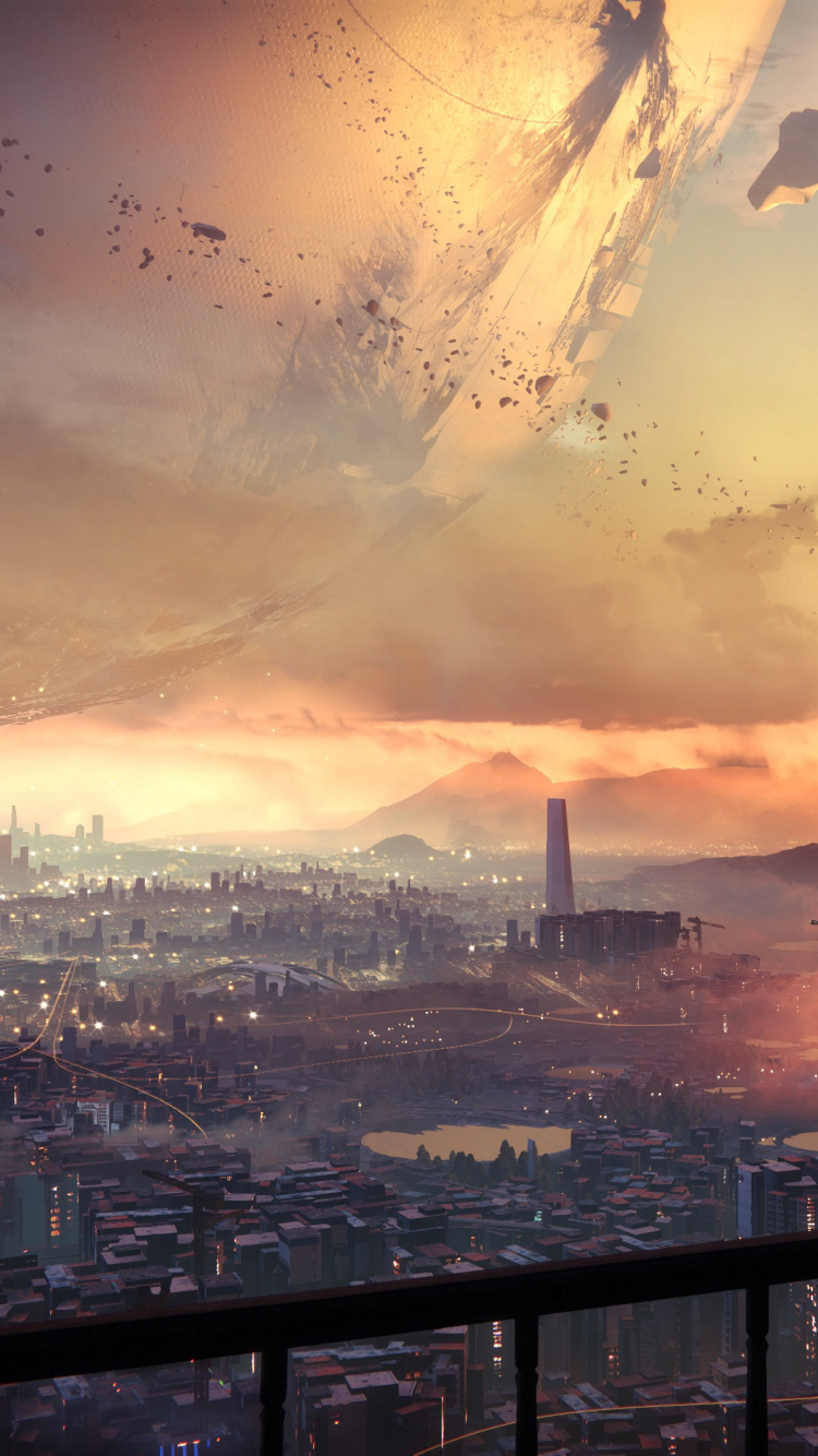 Horizon de la Ville Sous le Ciel Bleu Pendant la Journée. Wallpaper in 750x1334 Resolution