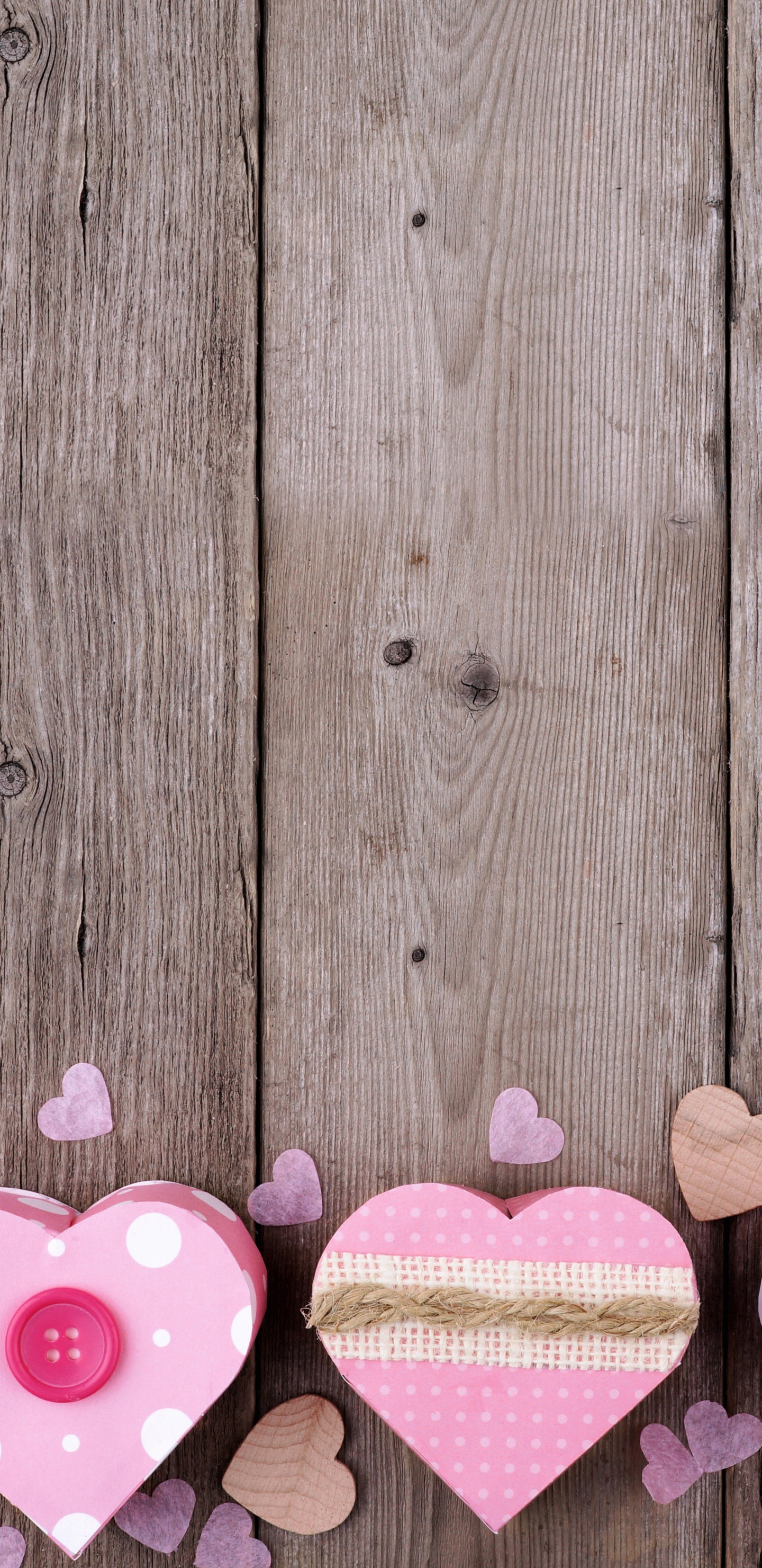 Coraz, el Día de San Valentín, Rosa, Madera, Amor. Wallpaper in 1440x2960 Resolution