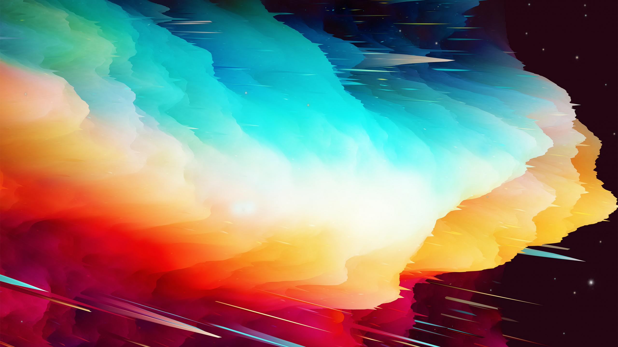 Green and Orange Lights in The Dark. Wallpaper in 2560x1440 Resolution