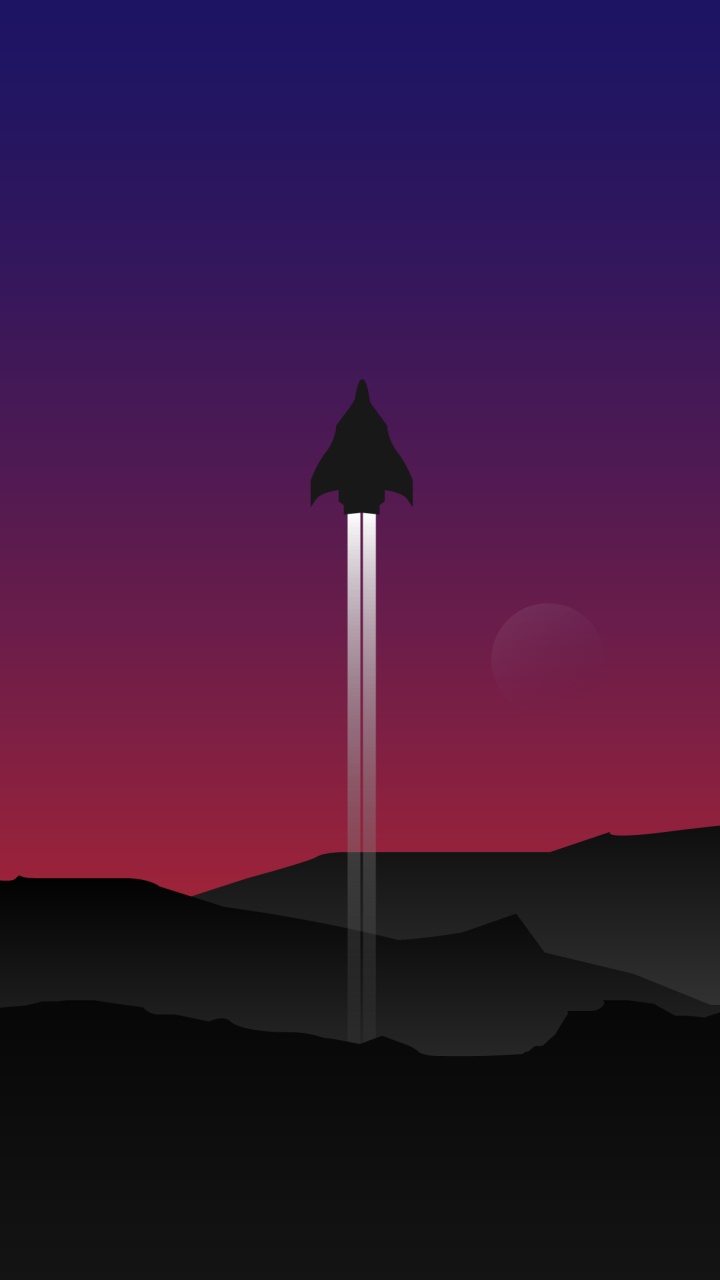 Space, Rocket, Spaceflight, Atmosphere, Red. Wallpaper in 720x1280 Resolution