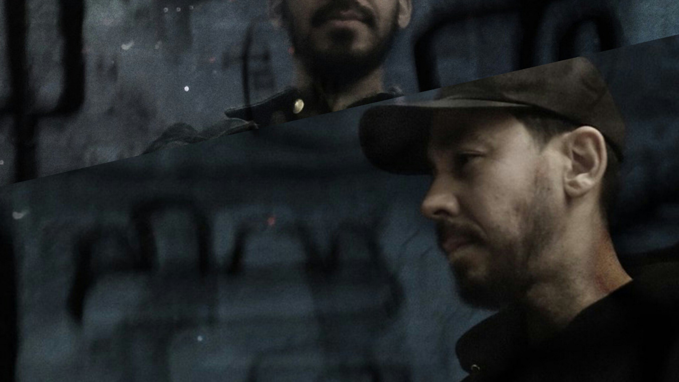 Mike Shinoda, Chester Bennington, Post Traumatic, Linkin Park, Darkness. Wallpaper in 1366x768 Resolution
