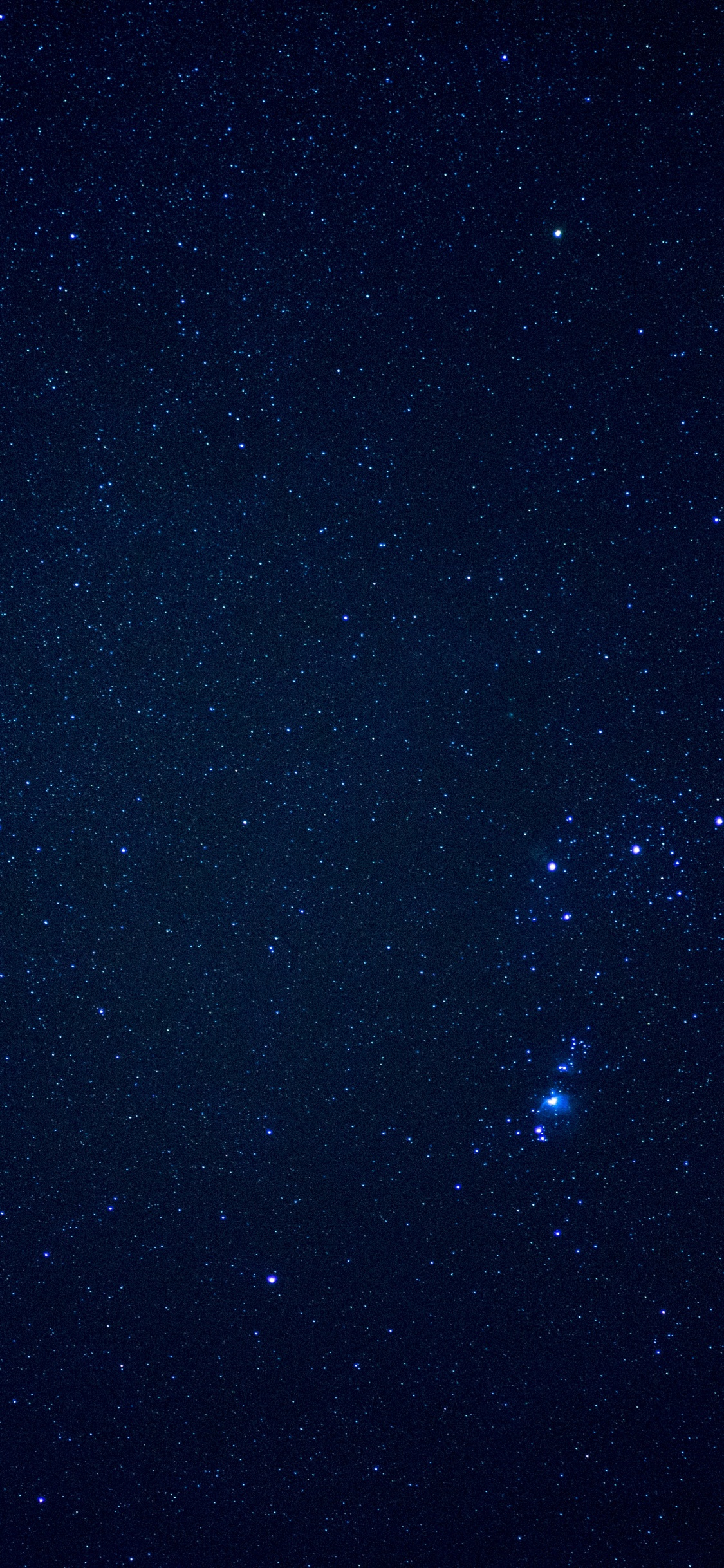 Estrellas en el Cielo Durante la Noche.. Wallpaper in 1125x2436 Resolution